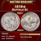 1919-s Buffalo Nickel 5c ms64+ SEGS