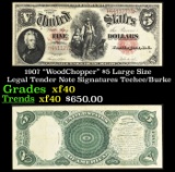 1907 $5 Large Size Legal Tender Note 