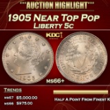 1905 Liberty Nickel Near Top Pop 5c ms66+ SEGS