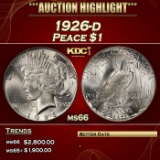 1926-d Peace Dollar $1 ms66 SEGS