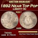 1892 Liberty Nickel Near Top Pop 5c ms66 SEGS