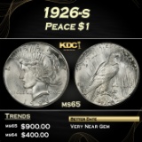 1926-s Peace Dollar $1 Grades ms65