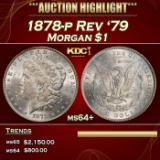 1878-p Rev '79 Morgan Dollar $1 ms64+ SEGS