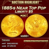 1885-s Gold Liberty Half Eagle Near Top Pop $5 ms66+ SEGS