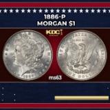 1886-p Morgan Dollar $1 Grades Select Unc