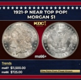 1921-p Morgan Dollar Near Top Pop! $1 ms66+ SEGS