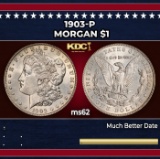 1903-p Morgan Dollar $1 Grades Select Unc