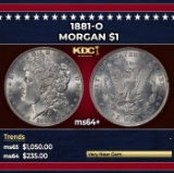 1881-o Morgan Dollar $1 Grades Choice+ Unc