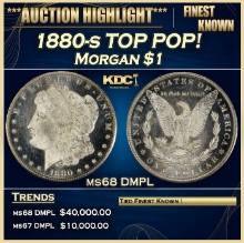 1880-s Morgan Dollar TOP POP! $1 ms68 DMPL SEGS