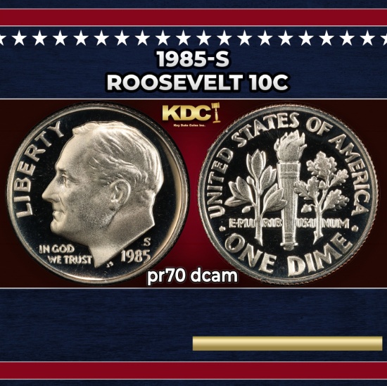 1985-s Proof Roosevelt Dime 10c pr70 dcam SEGS