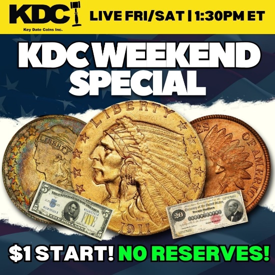 Key Date Coins Weekend Special - $1 Openings! 34LD