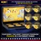 6 Coin Pokemon - Picachu Plated Gold Round Collection In Custom Box W/ Special Backer card