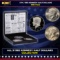 Complete 3 PC. 1982 Kennedy Half Dollar 50c set In Custom Box W/ Special Backer Card BU & Proof C...