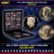 Complete 3 PC. 1990 Kennedy Half Dollar 50c set In Custom Box W/ Special Backer Card BU & Proof C...