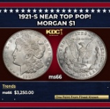 1921-s Morgan Dollar Near Top Pop! $1 ms66 SEGS