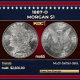 1887-o Morgan Dollar $1 ms65 SEGS