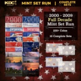2000-2009 Full Decade Mint Set Run - 238 Coins, 10 Complete Sets