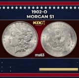 1902-o Morgan Dollar $1 Grades ms63