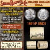Morgan Dollar Roll From SEARS 10 Coin Rare UNC 1891/'P' Rev Ends