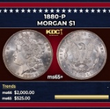 1880-p Morgan Dollar $1 ms65+ SEGS