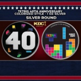 Tetris 40th Anniversary Colorized Style - 1 oz Silver Round Round