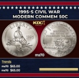1995-s Civil War Modern Commem Half Dollar 50c ms70 SEGS