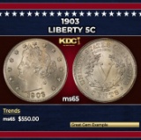 1903 Liberty Nickel 5c Grades ms65