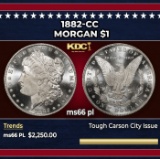 1882-cc Morgan Dollar $1 ms66 pl SEGS