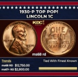 1930-p Lincoln Cent TOP POP! 1c ms68 rd SEGS