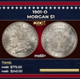 1901-o Morgan Dollar $1 Grades ms65+