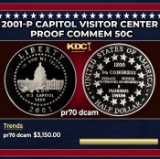 2001-p Capitol Visitor Center Proof Modern Commem Half Dollar 50c pr70 dcam SEGS