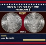 1879-s Rev '78 Top 100 Morgan Dollar $1 ms64 SEGS