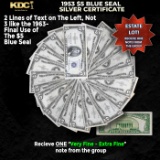 1x 1953 $5 Blue Seal Silver Certificate Grades VF/XF