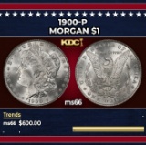 1900-p Morgan Dollar $1 Grades ms66