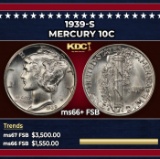 1939-s Mercury Dime 10c ms66+ FSB SEGS
