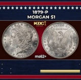 1879-p Morgan Dollar $1 Grades ms62+