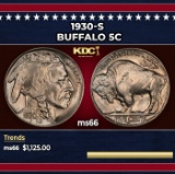 1930-s Buffalo Nickel 5c ms66 SEGS