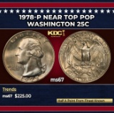 1978-p Washington Quarter Near Top Pop 25c ms67 SEGS