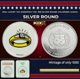 2024 Luxury Tax Monopoly 1oz .999 Silver Round Colorized Samoa Round