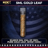 Scarce 5ml Vial of 100% Pure Gold Leaf. Wow! Cool!