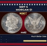 1897-s Morgan Dollar $1 Grades ms62