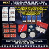 THE ULTIMATE IKE DOLLAR SET 1971-1978 All 32 Proof, Silver, & Mint Sets That Include an Ike Dolla...