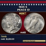 1923-s Peace Dollar $1 ms65 SEGS