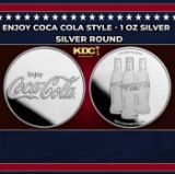 Enjoy Coca Cola Style - 1 oz Silver Round Round