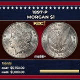 1897-p Morgan Dollar $1 ms66+ SEGS