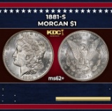 1881-s Morgan Dollar $1 Grades ms62+