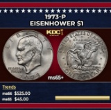 1973-p Eisenhower Dollar $1 ms65+ SEGS