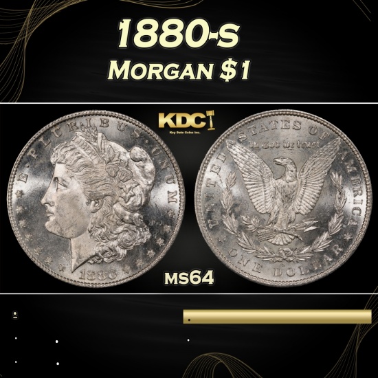 1880-s Morgan Dollar $1 Grades ms64