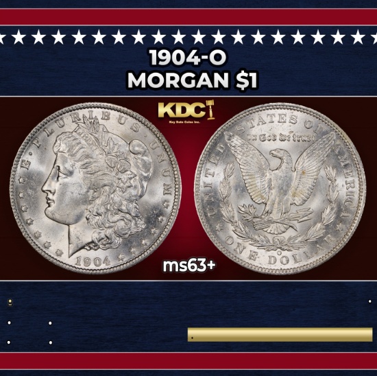 1904-o Morgan Dollar $1 Grades ms63+