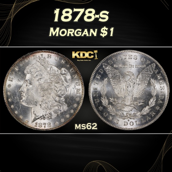 1878-s Morgan Dollar $1 Grades ms62